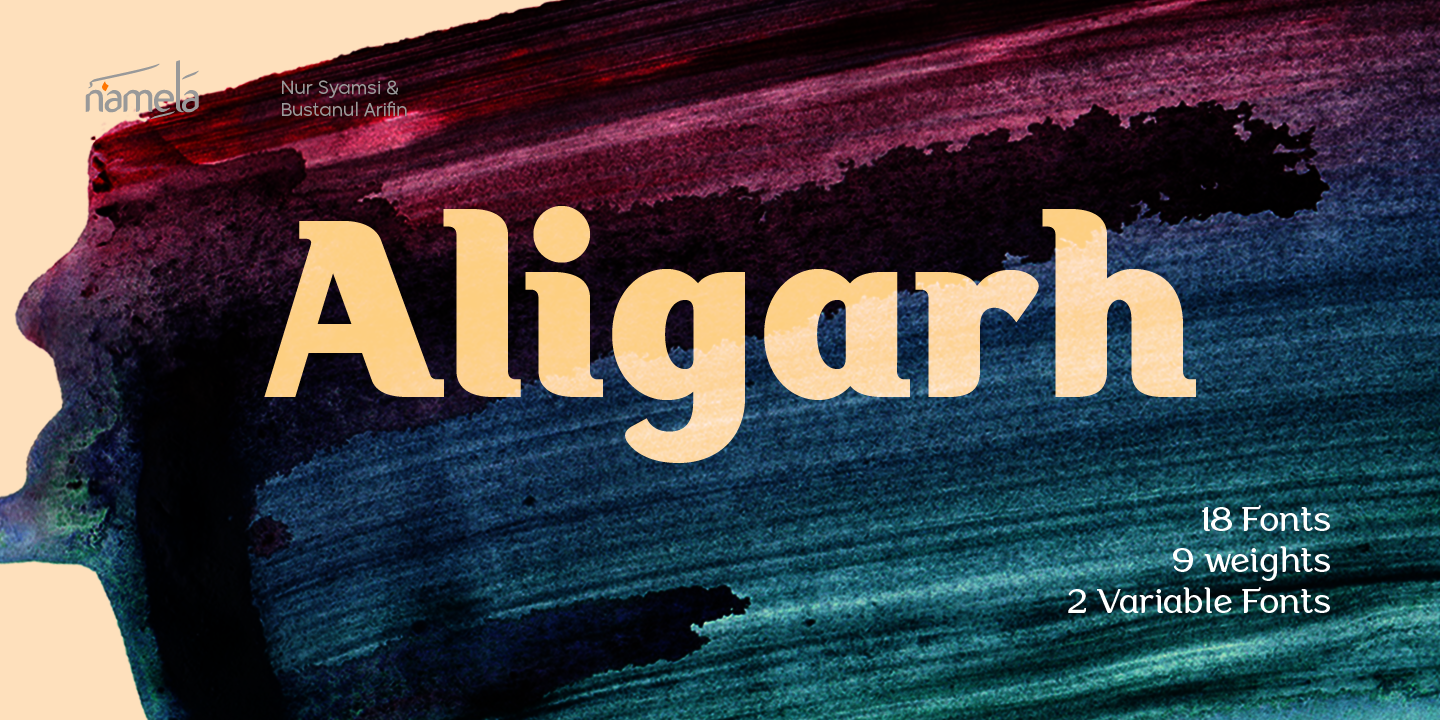 Przykładowa czcionka Aligarh #1